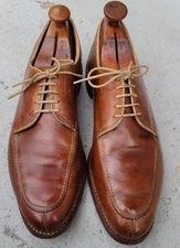 Allen Edmonds CLARK STREET DAINITE SOLE  sz 11 D Camel Color Leather Split-Toe