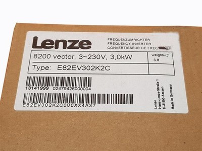 E82EV302K2C NEW LENZE Inverter 8200   3.0kW E82EV302_2C E82EV302-2C *vv
