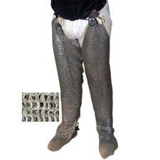 Medieval Chainmail Lagging 09mm ID Flat Riveted Armor Mild Steel SCA LARP