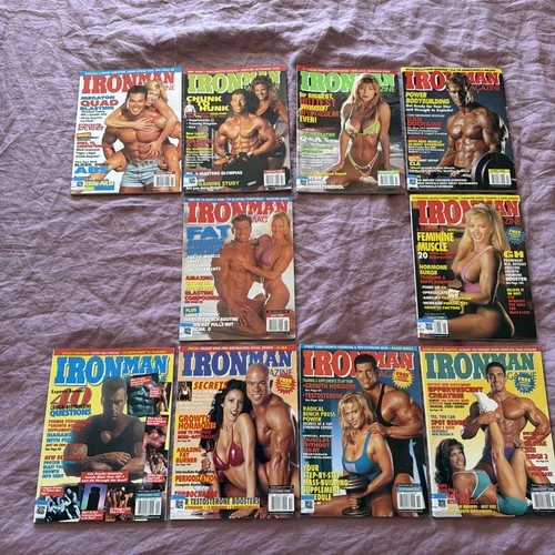 Iron Man Muscle Magazine / Full Year / 1998  / 10 Of 12 Issues