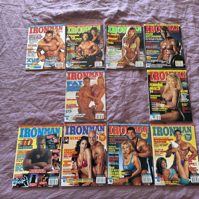 Iron Man Muscle Magazine / Full Year / 1998  / 10 Of 12 Issues