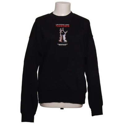 H&M, Sweatshirt, Größe: XS, Schwarz, Baumwolle, Print, Sweat, Damen #OvY