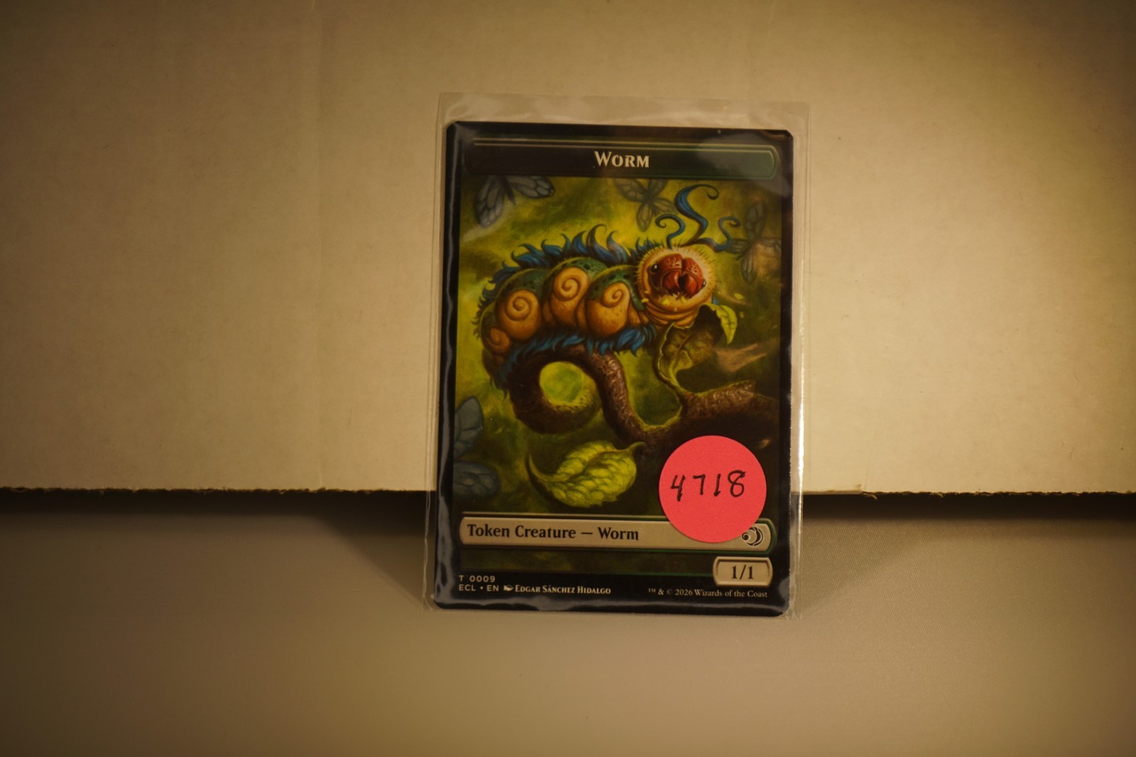 X - Magic The Gathering Worm Toden Card #T 0009 Lorwyn Eclipsed Set (#4718)
