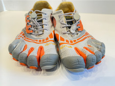 FiveFingers Vibram Barefoot Toe White and Orange Womens Shoes 39 8-8.5