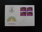 official stamp World Intellectual Property Org FDC Switzerland 1985 (block of 4)