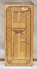 Classic Solid Wood, 4 Track Cribbage Board SEALED in ORIGINAL PACKAGING