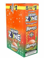 H. Zone Organic Natural Herbal Wrap Full Box 15/5CT - 75 Wraps Total | MANGO