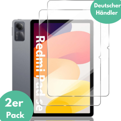 2X Schutzglas für Xiaomi Redmi Pad SE 11 Zoll Display Panzerfolie Full Screen 9H