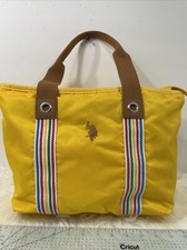 U.S. Polo Assn. Yellow Nylon Rainbow Trim Sho...