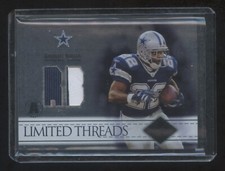 2004 LEAF LIMITED EMITT SMITH LIMITED THREADS DUAL GAME JERSEY PATCH #ED 66/75