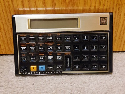 Hewlett-Packard HP-12C Programmable Financial Calculator with Case Batteries