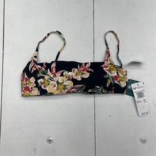 Roxy Beach Classics Floral Tri Bralette Bikini Top Women’s Small New