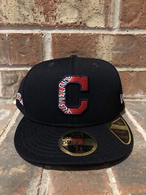 Cleveland Indians 59FIFTY 、 7 1/4 ブラック Cleveland Indians 'C' Black on Black 59Fifty Fitted – CROWN