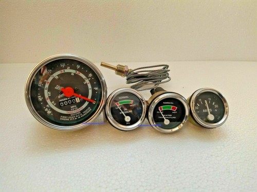 Ford Tracteur 8N,9N,2N - Tachéomètre,Température,Huile,Amp Jauge En - Foto 3