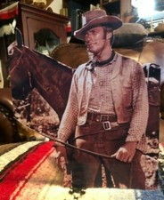 Rawhide Clint Eastwood Rowdy Yates Western Tabletop Display Standee 9.5" Tall
