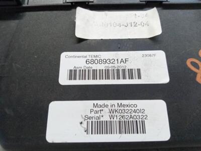 Used Integrated Power Module fits: 2012 Jeep Grand cherokee Power Supply totally