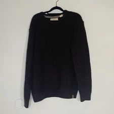 Weatherproof Vintage Mens Knit Crew Neck Sweater Size Xlg Gray & Burgundy