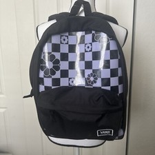 Vans Off the Wall Sweet Lavender See Thru Realm Checkerboard Backpack Book Bag