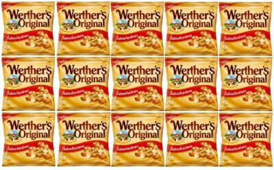 15 Tüten Storck Werther's Original Sahnebonbons a 120 g Sahne-Bonbons