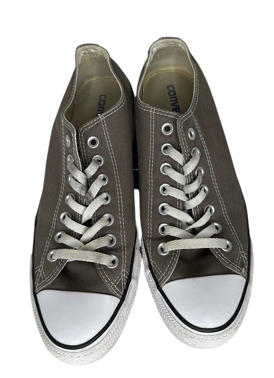 Converse All Star Low Top Grigio Uomo 9 Donna 11 Pulite