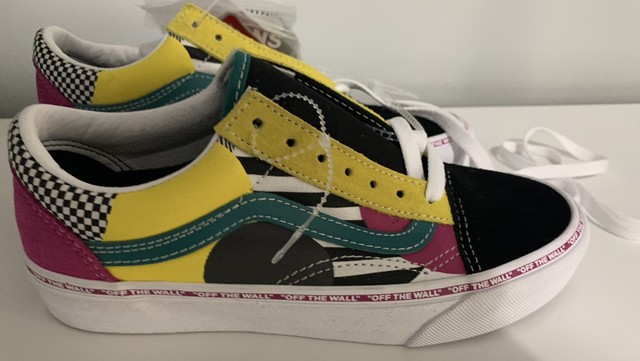 vans old skool black multi disarray