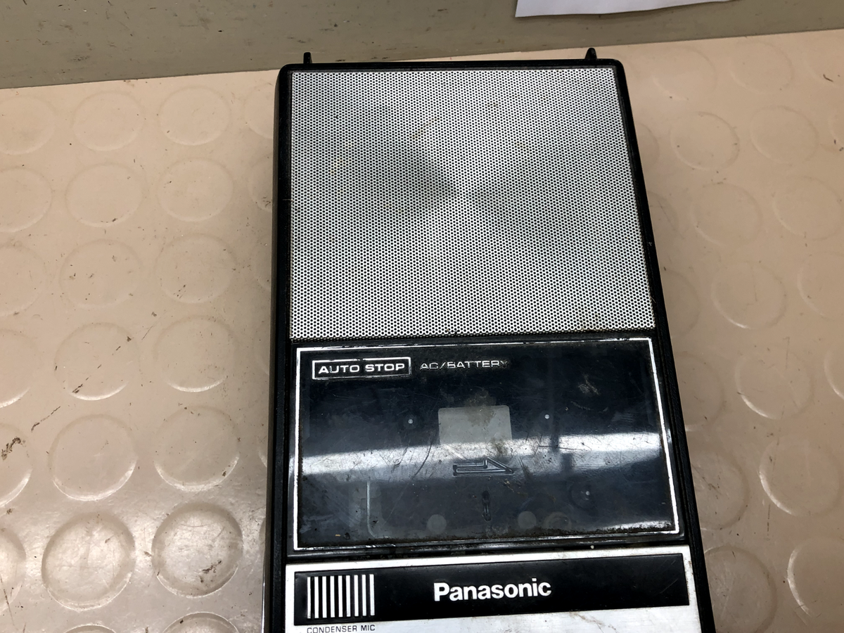 Vintage Panasonic Portable Cassette Tape Recorder RQ309DS Works