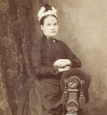 Viktorianische Kabinettkarte Foto Frau Mode Bond Norwich Norfolk
