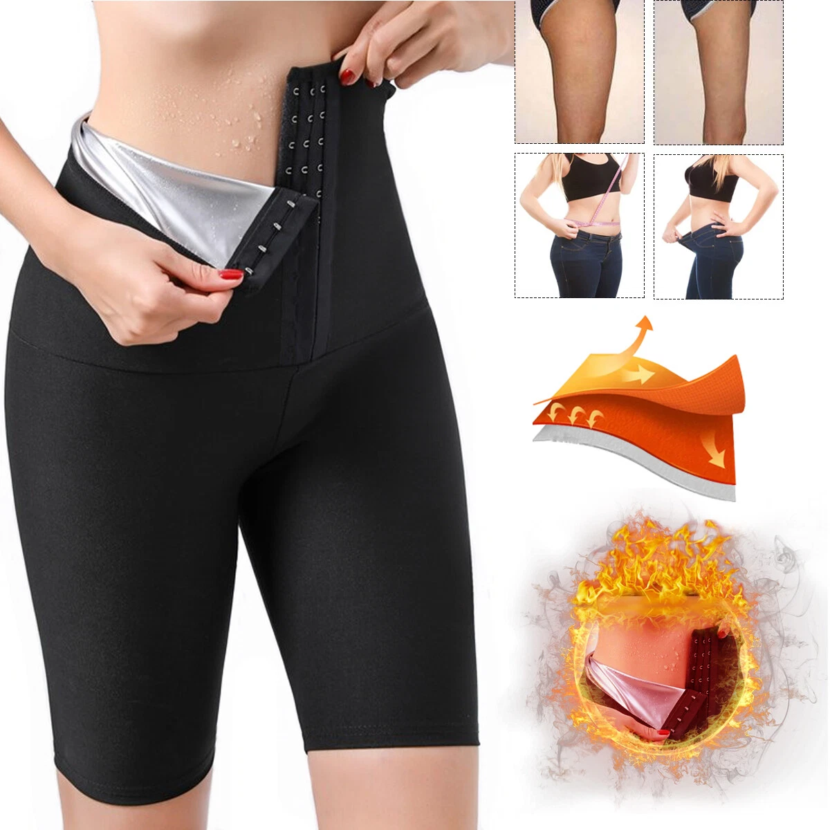 Women Hot Body Shaper Pant Stomach Slim Waist Belt Fat Burner Suit