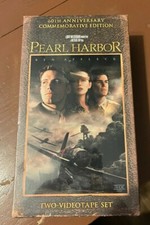 Pearl Harbor VHS, 2001, 2-Tape Set, 60th Anniversary Commemorative Ed NEW
