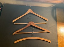 Vintage Wooden Hangers, Lot Of 3, Variety, Hotel Taft New York City