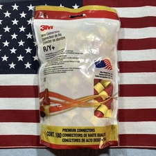 New 3M R/Y+ Premium Twist Wire Connector (2) 18-8 AWG 100 Ct. Bag FAST SHIP!