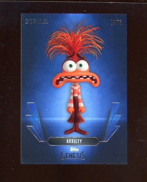 2025 Topps Disney Genesis Anxiety Blue Parallel 19/75