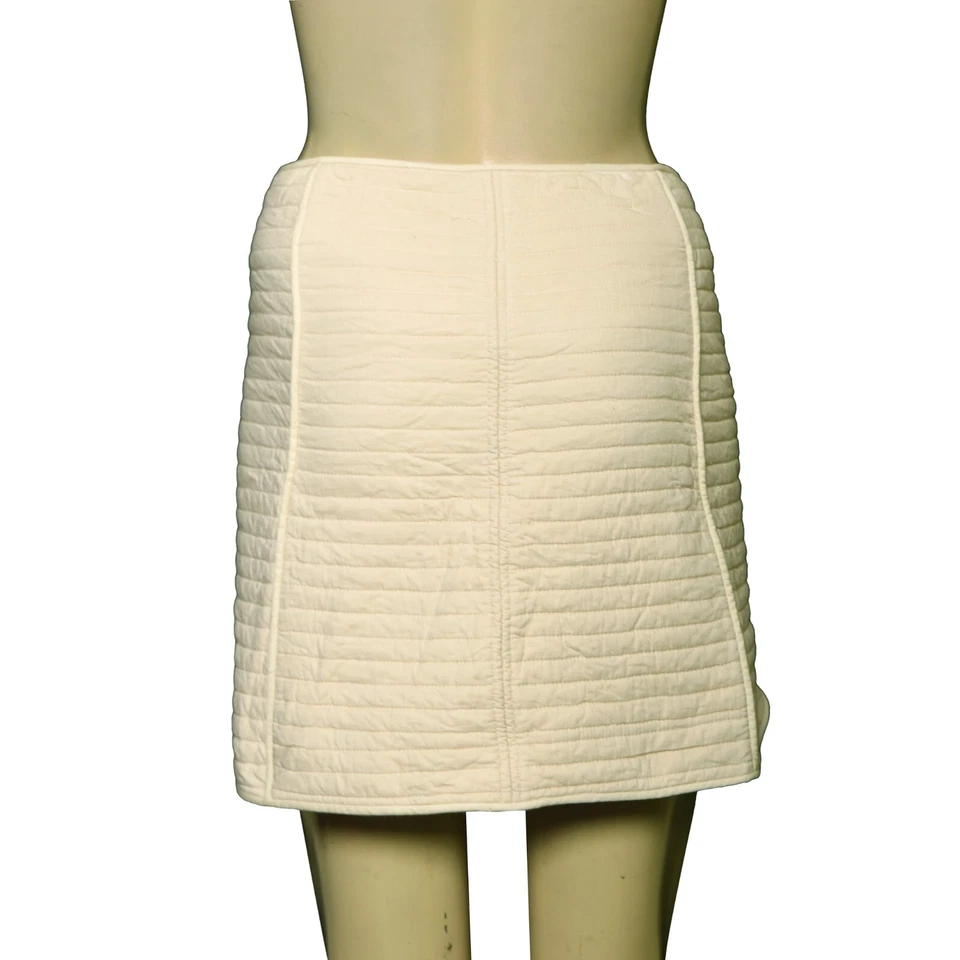 Minifalda Isabel Marant acolchada envolvente S 36 informal corta crema para mujer NUEVA 40350 Foto 4 de 4