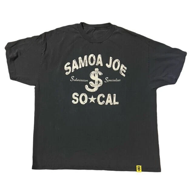 NXT Samoa Joe SJ Especialista en Sumisión So Cal WWE Auténtico XL Extra Grande AEW Foto 4 de 4