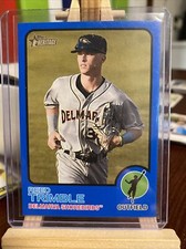 2022 Topps Heritage Minor League Reed Trimble Blue Border Parallel #55/99 Oriole