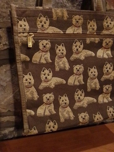 Westie Highland Terrier Bolso de Mano Bolso de Hombro Bolso de Mano 30x30x10 cm - Imagen 4 de 24