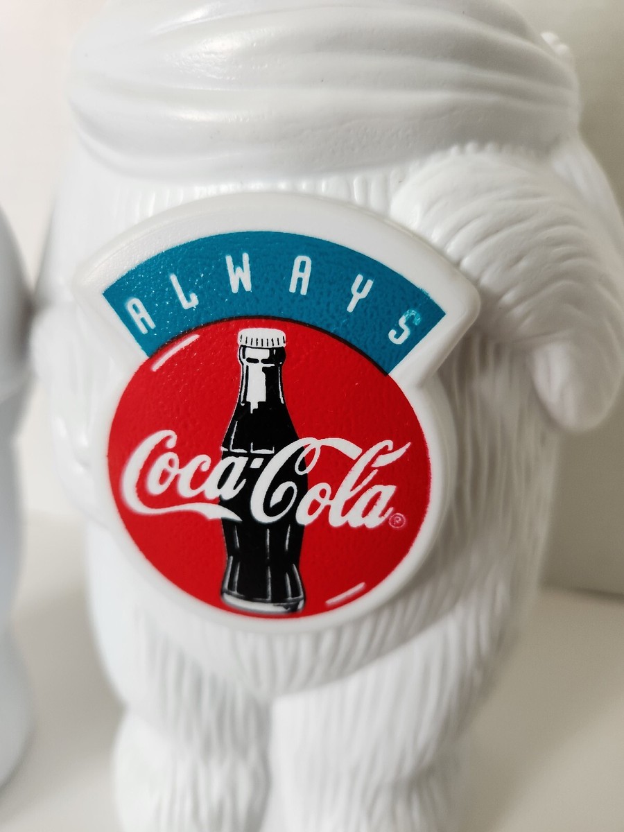 2 Vintage Coke Coca-Cola Polar Bear Sipper Bottle Cups Straw | eBay