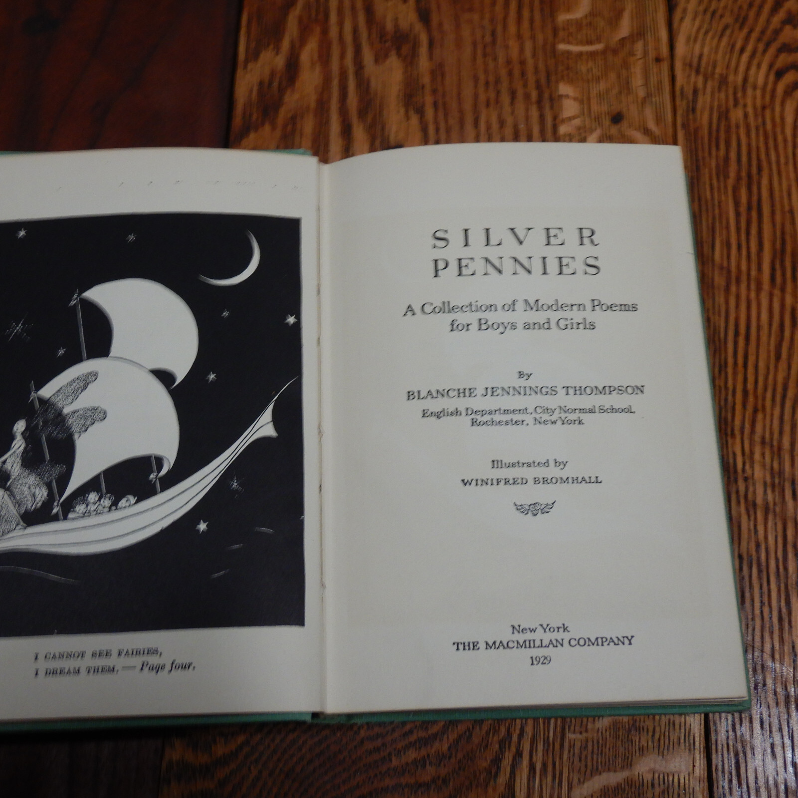 Silver Pennies Blanche Jennings Thompson Vintage Poetry HC 1929