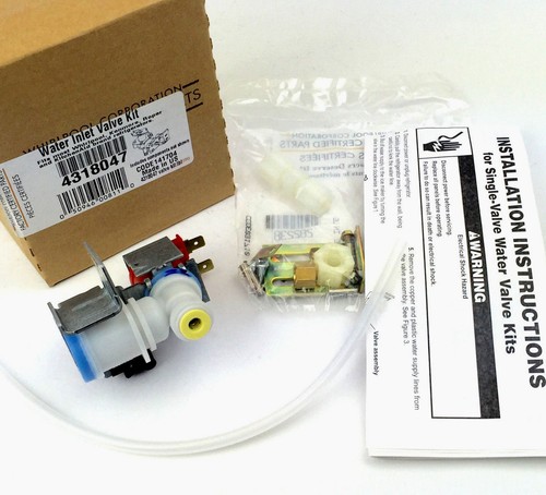 4318047 Genuine OEM Whirlpool Refrigerator Icemaker Water Valve 12001415