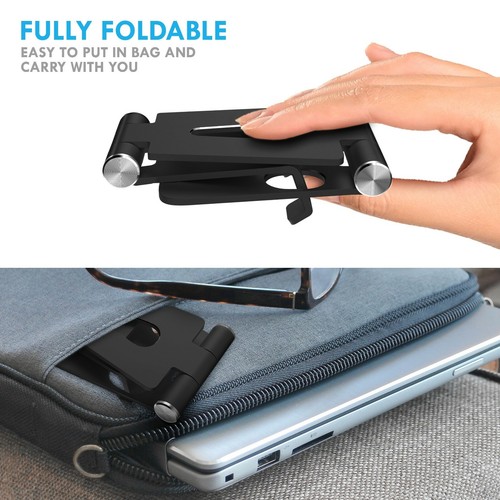 Aduro U-Rise Steel Foldable Aluminum Desktop Phone Stand Holder for Cellphones - 第 18/45 張圖片