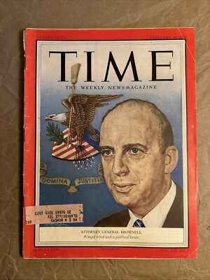 Time Magazine February 16, 1953 Attorney General Brownell