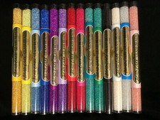 14 VIALS BEAD EASY NO HOLE GLASS BEADS
