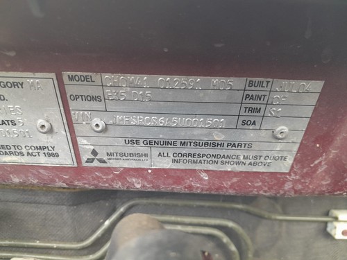 MITSUBISHI LANCER DASH CLOCK CH 09/03-12/08 03 04 05 06 07 08 - Picture 6 of 6