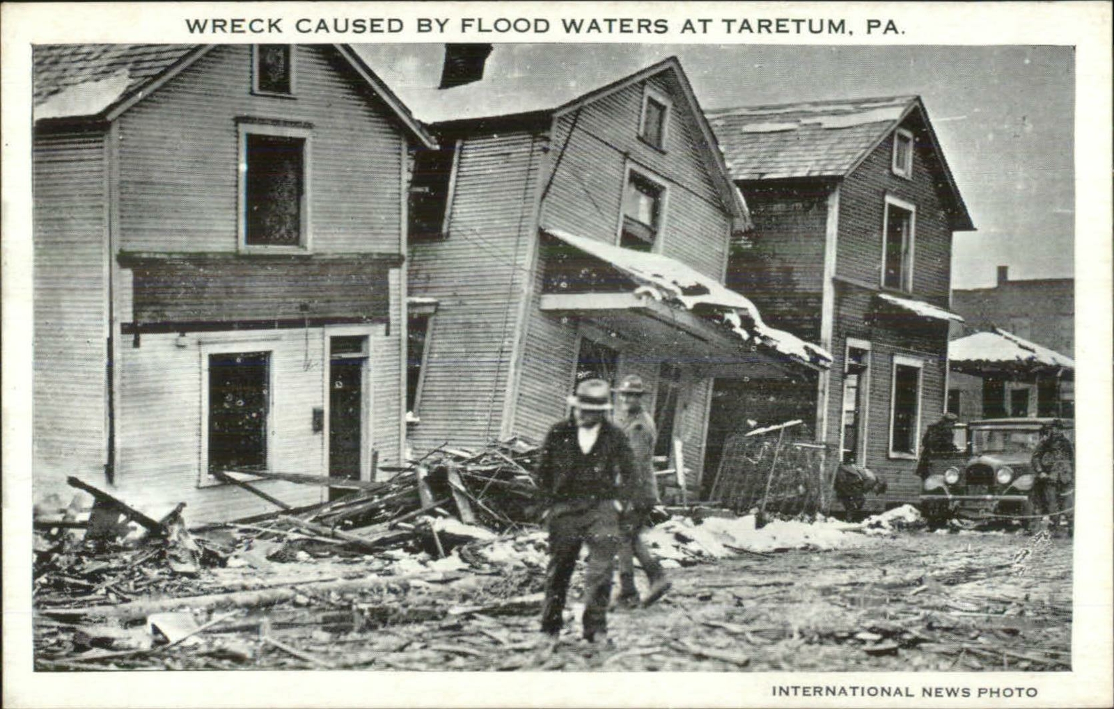 Tarentum Spelling Error Taretum Flood Damaged Homes Old Postcard eBay