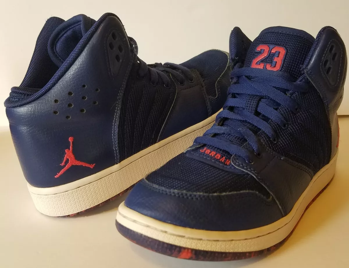 Nike Jordan 1 Flight 4 828237-461 Blue Sneakers Basketball Shoes Boy size  7Y | eBay