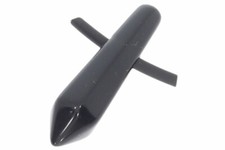  Obsidian schwarz Spitze Spitzen Schmuck Edelstein Anhänger 30x8mm - ZB133