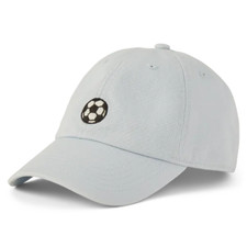 Life is Good. Kids Vintage Soccer Ball Kids Chill Cap, Glacier Blue
