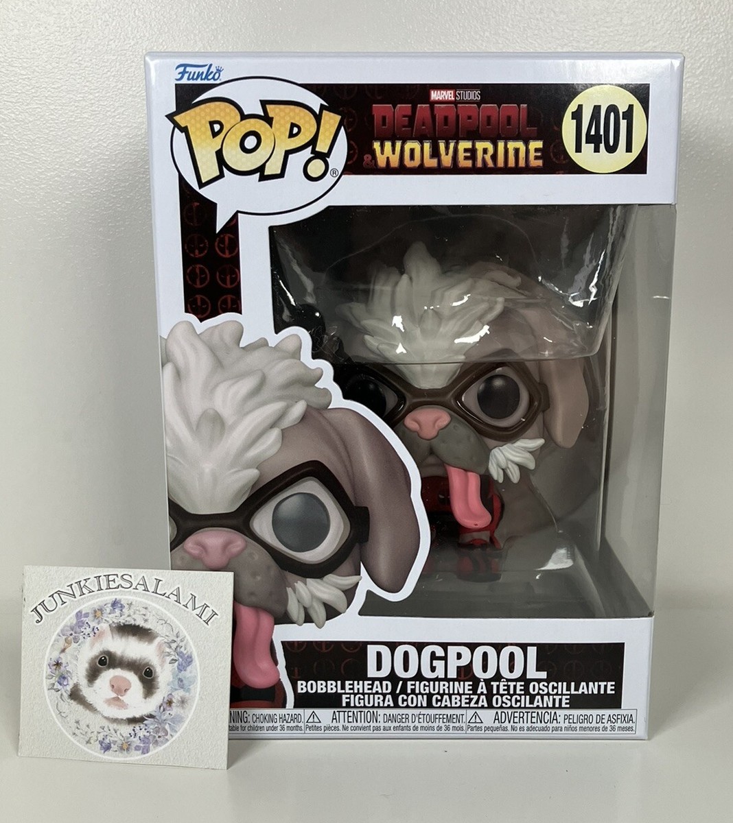 Marvel Deadpool & Wolverine #1401 Dogpool Funko Pop! Vinyl