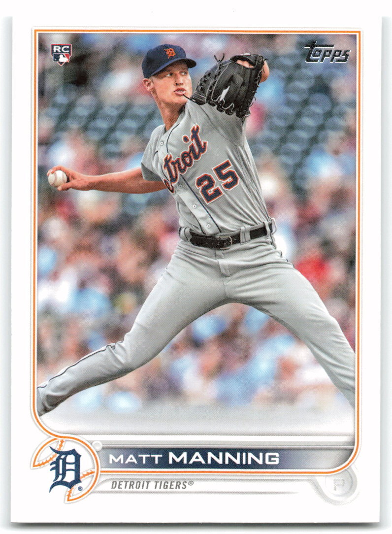2022 Topps #31 Matt Manning RC Detroit Tigers 2A