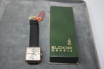 Gigandet Armbanduhr Handaufzug 17 Rubis in Eldor Geneve Karton NOS New Old Stock